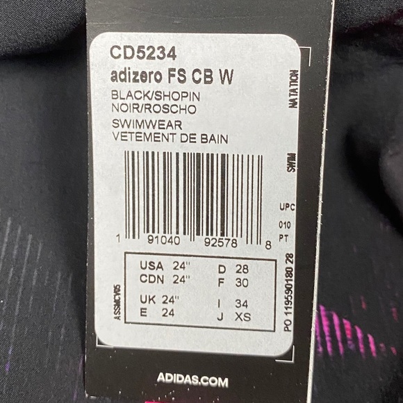 Adidas Freestyle XVIII Closed Back 24in Swim Suit - Picture 4 of 4